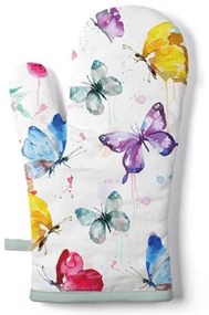 Butterfly Collection White edényfogó kesztyű 18x30cm,100% pamut