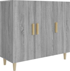 vidaXL szürke sonoma színű szerelt fa tálalószekrény 90 x 34 x 80 cm
