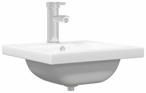 Fürdőszobai mosdószekrény Fekete tölgy 41 x 38,5 x 48 cm