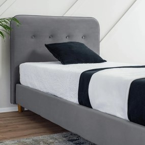 Egyszemélyes ágy 90 cm Dictador (sötétszürke) (ágyráccsal). Akció -15%. 1119048