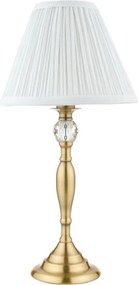 LAURA ASHLEY 3742284-Q ELLIS Kristály Asztali lámpa Antik sárgaréz, Elefántcsont színű E14 IP20