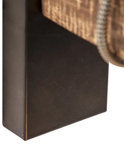 Okos, ipari fali lámpa fekete fa elemekkel, WiFi G95-tel - Gallow