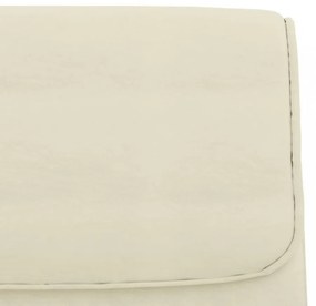 vidaXL krémszínű műbőr pad 100 x 64 x 80 cm