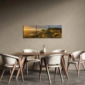 A hegység képe (órával) (90x30 cm)