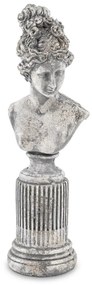 Szobor Dekorfigura Dekoratív cement Szürke 36x11x9cm