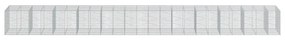 horganyzott vas gabion kosár fedéllel 1150 x 100 x 100 cm