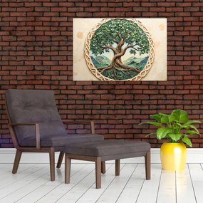 Kép – Fonott életfa (90x60 cm)