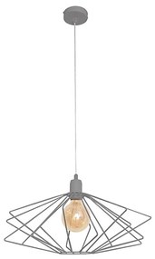 Csillár SATURN 1xE27/15W/230V szürke