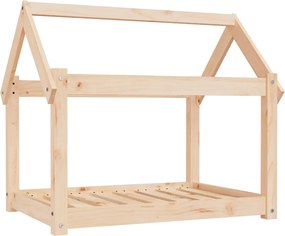 vidaXL tömör fenyőfa kutyaágy 81x60x70 cm