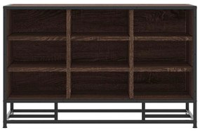 cipőpad barna tölgy 84x40x53,5 cm Gépi fa és fém