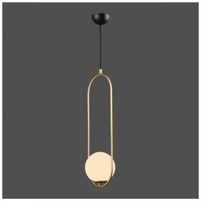 Arch aranyszínű függőlámpa, magasság 146 cm - Squid Lighting