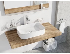 Ravak XJX01155002 - Ráépíthető mosdó CERAMIC SLIM 55x37 cm kerámia/fehér