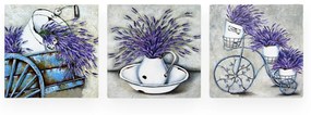 Kép szett 3 db-os 30x30 cm Lavender – Wallity