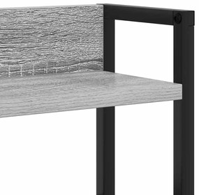 Fejtámla LED -es lámpákkal Szürke sonoma 150 cm Faanyag