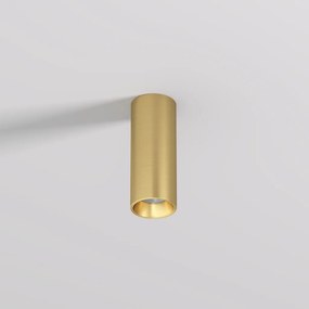 DK/EU-2615-SB Surface mounted ceiling downlight SHINE TUBE series, D45*H115, LED, IP20, 3000К, 7W, RA≥90, satin brass color, aluminum — DK/EU-2615-SB