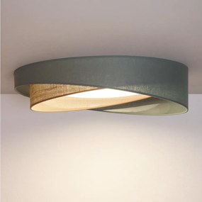 BRILAGI-LED Mennyezeti lámpatest VELVET TWIST LED/24W/230V 4000K átm. 55 cm zöld/bézs.