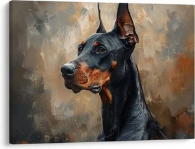 Kép - Dobrman portréja (70x50 cm)