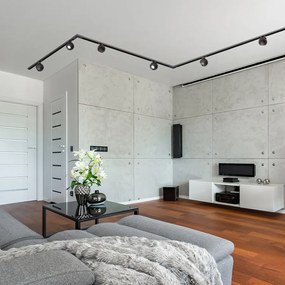 RENDL SIENA egyáramkörös sínre fekete 230V LED GU10 9W