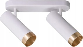 Mennyezeti lámpa Falra szerelhető lámpatest 2x GU10 fehér arany Fado Goldlux