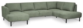 Zöld sarokkanapé (jobb oldali-U alakú) Hero – Scandic