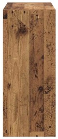Könyvespolc Régi fa 60 x 30 x 72 cm Faanyag