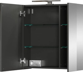 Szürke fürdőszoba szekrény 60x71 cm – Germania