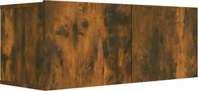 vidaXL füstös tölgy színű szerelt fa TV-szekrény 80 x 30 x 30 cm