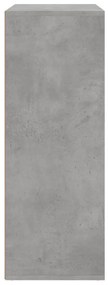 betonszürke szerelt fa tálalószekrény 60 x 31 x 84 cm