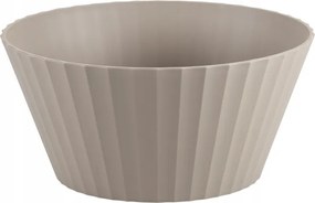 Gyümölcsös és salátástál, barna műanyag, átmérője 25 cm, magassága 12 cm