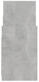 betonszürke szerelt fa kisszekrény 60 x 26 x 60 cm