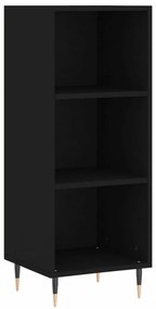 Fekete szerelt fa tálalószekrény 34,5 x 32,5 x 90 cm