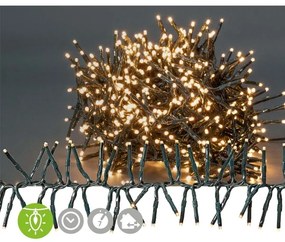 Nedis CLCS576 - LED Kültéri karácsonyi lánc 576xLED/7 funkciós 7,2m IP44 meleg fehér