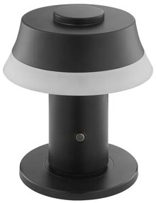 Brilliant -LED Stm újratölthető érintésvezérlésű asztali lámpa KINICH LED/2,5W/5V 2700K fekete