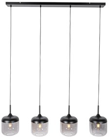 Design lógólámpa fekete arannyal és füstüveggel 4-lámpás - Kyan