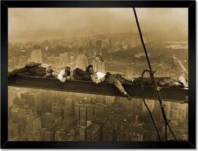 Poszterek keretben 40x30 Munkások a gerendán