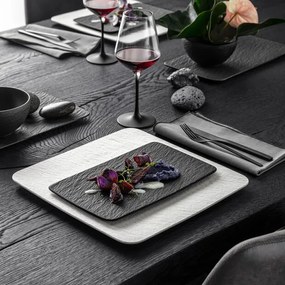Szögletes tányér, Manufacture Rock kollekció - Villeroy & Boch