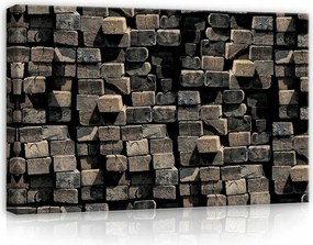 Vászonkép 100x75 Fa textúra gerenda alapozó ipari rusztikus textúra