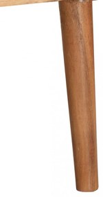 tömör akácfa dohányzóasztal 100 x 50 x 39 cm