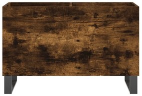 füstös tölgy színű szerelt fa hanglemezszekrény 74,5x38x48 cm