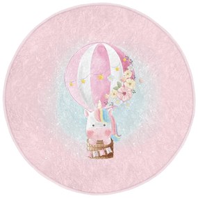 Rózsaszín gyerek szőnyeg ø 80 cm Comfort – Mila Home
