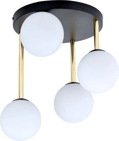 Emibig modern mennyezeti lámpa dolce fehér fekete arany emi1260/4