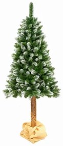 Mű karácsonyfa törzsel, havas hatású 160cm PRÉMIUM