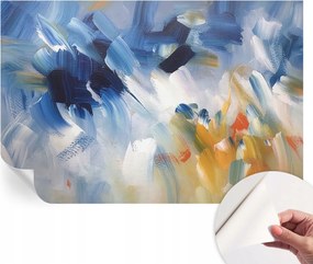 Dekoratív öntapadós fotótapéta az irodába Színes húzások 104x70