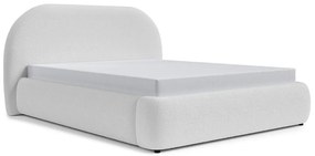 Franciaágy 160 cm Olivo P (ágyráccsal) (tárolóhellyel) (világosszürke + fekete). 1100420