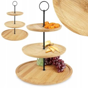 EH Bamboo tálalóállvány, magasság 34 cm