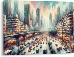 Kép - Városi élet (70x50 cm)
