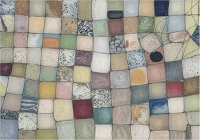 Fotótapéta Fali ragasztó szett Színes mozaik 208x146 Ragasztó