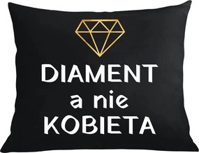 Párna párnahuzat Ajándék Valentin nap Születésnap Gyémánt nem Nő