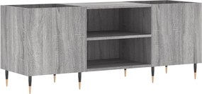 vidaXL szürke sonoma színű szerelt fa hanglemezszekrény 121x38x48 cm