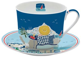 Porcelán reggeliző csésze Sea Dreams Coffee Mania